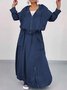 Casual Plain Hoodie Two-Piece Set