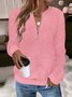 Plain Casual Sweatshirt