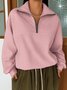 Cotton Casual V Neck Regular Fit Sweatshirt