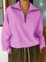 Cotton Casual V Neck Regular Fit Sweatshirt
