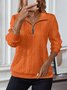 Cotton V Neck Casual Sweatshirt