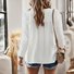 Women Plain Crew Neck Casual Long Sleeve T-shirt