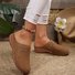Summer Pu Plain Casual Sandal