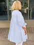 Women's Shirt Jacket Single-Breasted Temperament Commuting Solid Color Long-Sleeved Cotton Cardigan