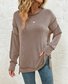 Plain Crew Neck Casual Sweatshirt