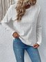 Women Floral Crew Neck Casual Long Sleeve T-shirt
