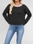 Autumn And Winter Round Neck Color Block Knitted Sweater Loose Versatile Pullover Sweater