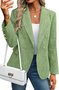 Casual Shawl Collar Regular Fit Cotton Blazer