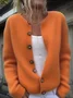 Casual Stand Collar Halloween Cardigan