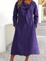 Plain Regular Fit Casual Dress With No