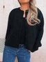 Casual Crew Neck Regular Fit Cardigan