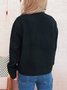 Casual Crew Neck Regular Fit Cardigan