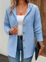 Casual Cotton Regular Fit Plain Jacket