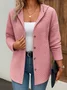 Casual Cotton Regular Fit Plain Jacket