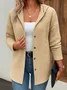 Casual Cotton Regular Fit Plain Jacket