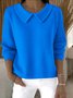 Shawl Collar Casual Cotton Sweater