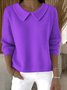 Shawl Collar Casual Cotton Sweater
