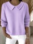 Shawl Collar Casual Cotton Sweater