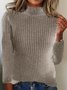 Casual Plain Sweater