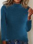 Casual Plain Sweater