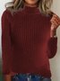 Casual Plain Sweater