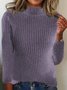 Casual Plain Sweater