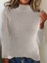 Casual Plain Sweater