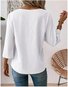 Women Plain Crew Neck Casual Long Sleeve T-shirt
