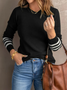 Regular Fit Printing Crew Neck Casual Sweater