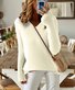 Women's Solid Color Long-Sleeved Temperament Knitted V-Neck Inner Sweater Versatile Fashion Slim Fit