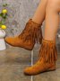 Vintage Autumn Suede Boots