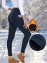 Autumn And Winter Pocket Plus Fleece Leggings High Waist Outer Wear Sports Yoga Pants