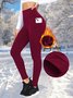 Autumn And Winter Pocket Plus Fleece Leggings High Waist Outer Wear Sports Yoga Pants