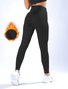 Women's Warm High Waist Casual Sports Leggings Autumn And Winter Plus Fleece Yoga Tights
