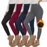 Women's Warm High Waist Casual Sports Leggings Autumn And Winter Plus Fleece Yoga Tights