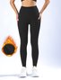 Women's Warm High Waist Casual Sports Leggings Autumn And Winter Plus Fleece Yoga Tights