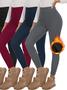 Women's Warm High Waist Casual Sports Leggings Autumn And Winter Plus Fleece Yoga Tights