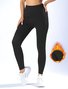 Women's Warm High Waist Casual Sports Leggings Autumn And Winter Plus Fleece Yoga Tights