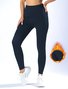 Women's Warm High Waist Casual Sports Leggings Autumn And Winter Plus Fleece Yoga Tights