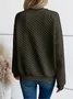 Sports Embossed Loose V Neck Sweatshirt