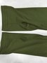 Women Plain Crew Neck Vintage Long Sleeve T-shirt