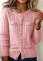 Regular Fit Cotton Casual Cardigan