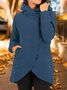 Casual Plain Hoodie Jacket