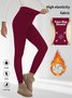 Thickened Fleece Leggings High Waist With Pockets For Women Autumn And Winter Tight Warm Yoga Pants