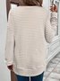 Women Striped Crew Neck Casual Long Sleeve T-shirt