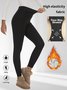 Thickened Fleece Leggings High Waist With Pockets For Women Autumn And Winter Tight Warm Yoga Pants