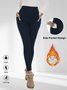Thickened Fleece Leggings High Waist With Pockets For Women Autumn And Winter Tight Warm Yoga Pants