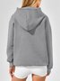 Hoodie Loose Simple Fashion Striped Hooded Loose Long-sleeved Sweatshirt