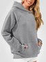 Hoodie Loose Simple Fashion Striped Hooded Loose Long-sleeved Sweatshirt