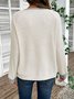 Women Color Block V Neck Casual Long Sleeve T-shirt